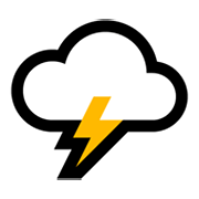 🌩️ Emoji Nube Con Rayo en Microsoft Windows 10 May 2019 Update.