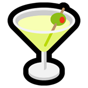 Émoji 🍸 Cocktail sur Microsoft Windows 10 May 2019 Update.