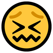 😖 Emoji Cara De Frustración en Microsoft Windows 10 May 2019 Update.