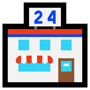 Emoji 🏪 Minimarket su Microsoft Windows 10 May 2019 Update.
