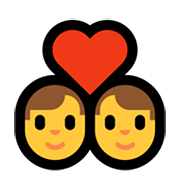 Emoji 👨‍❤️‍👨 Coppia Con Cuore: Uomo E Uomo su Microsoft Windows 10 May 2019 Update.
