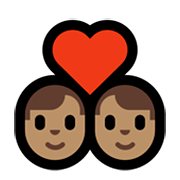 👨🏽‍❤️‍👨🏽 Emoji Pareja Enamorada - Hombre: Tono De Piel Medio, Hombre: Tono De Piel Medio en Microsoft Windows 10 May 2019 Update.