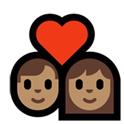 👨🏽‍❤️‍👩🏽 Emoji Pareja Enamorada - Hombre: Tono De Piel Medio, Mujer: Tono De Piel Medio en Microsoft Windows 10 May 2019 Update.