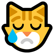 😿 Emoji Rosto De Gato Chorando na Microsoft Windows 10 May 2019 Update.