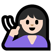 Emoji 🧏🏻 Persona Con Problemi Di Udito: Carnagione Chiara su Microsoft Windows 10 May 2019 Update.