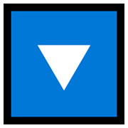 🔽 Emoji Triángulo Hacia Abajo en Microsoft Windows 10 May 2019 Update.