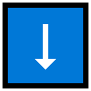 ⬇️ Emoji Seta Para Baixo na Microsoft Windows 10 May 2019 Update.