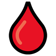 Emoji 🩸 Goccia Di Sangue su Microsoft Windows 10 May 2019 Update.
