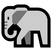 🐘 Emoji Elefante en Microsoft Windows 10 May 2019 Update.