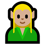 🧝🏼 Emoji Elfo: Pele Morena Clara na Microsoft Windows 10 May 2019 Update.