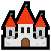 Émoji 🏰 Château sur Microsoft Windows 10 May 2019 Update.