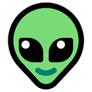 Émoji 👽 Alien sur Microsoft Windows 10 May 2019 Update.