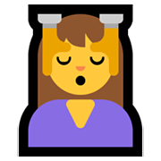 Emoji 💆 Persona Che Riceve Un Massaggio su Microsoft Windows 10 May 2019 Update.