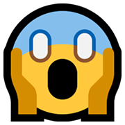 Emoji 😱 Faccina Terrorizzata su Microsoft Windows 10 May 2019 Update.