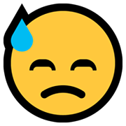 😓 Emoji bedrücktes Gesicht mit Schweiß Microsoft Windows 10 May 2019 Update.