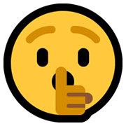 🤫 Emoji Rosto Fazendo Sinal De Silêncio na Microsoft Windows 10 May 2019 Update.