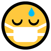 Emoji 😷 Faccina Con Mascherina su Microsoft Windows 10 May 2019 Update.
