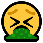 🤮 Emoji Cara Vomitando en Microsoft Windows 10 May 2019 Update.