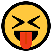 😝 Emoji Cara Con Ojos Cerrados Y Lengua Fuera en Microsoft Windows 10 May 2019 Update.
