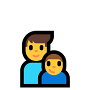 👨‍👦 Emoji Familia: Hombre Y Niño en Microsoft Windows 10 May 2019 Update.
