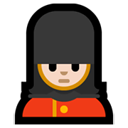 💂🏻‍♀️ Emoji Guardia Mujer: Tono De Piel Claro en Microsoft Windows 10 May 2019 Update.
