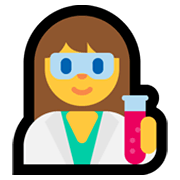 👩‍🔬 Emoji Cientista Mulher na Microsoft Windows 10 May 2019 Update.