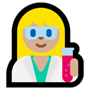 Emoji 👩🏼‍🔬 Scienziata: Carnagione Abbastanza Chiara su Microsoft Windows 10 May 2019 Update.