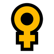 ♀️ Emoji Signo Femenino en Microsoft Windows 10 May 2019 Update.