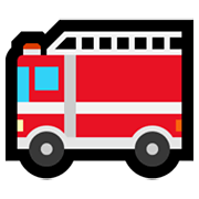 Emoji 🚒 Camion Dei Pompieri su Microsoft Windows 10 May 2019 Update.