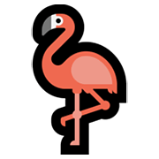 🦩 Emoji Flamingo na Microsoft Windows 10 May 2019 Update.