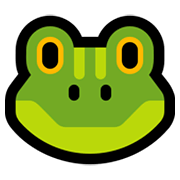 Emoji 🐸 Rana su Microsoft Windows 10 May 2019 Update.