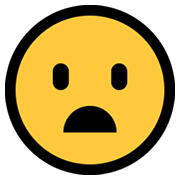 😦 Emoji Cara Con El Ceño Fruncido Y La Boca Abierta en Microsoft Windows 10 May 2019 Update.