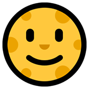 🌝 Emoji Luna Llena Con Cara en Microsoft Windows 10 May 2019 Update.