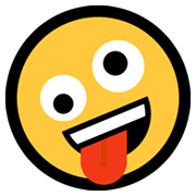 Emoji 🤪 Faccina Impazzita su Microsoft Windows 10 May 2019 Update.