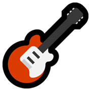 Émoji 🎸 Guitare sur Microsoft Windows 10 May 2019 Update.