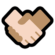 🤝🏻 Emoji Handschlag, helle Hautfarbe Microsoft Windows 10 May 2019 Update.