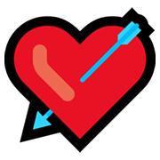 💘 Emoji Corazón Con Flecha en Microsoft Windows 10 May 2019 Update.