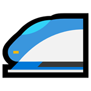 🚄 Emoji Hochgeschwindigkeitszug mit spitzer Nase Microsoft Windows 10 May 2019 Update.