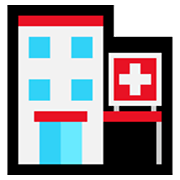 Émoji 🏥 Hôpital sur Microsoft Windows 10 May 2019 Update.