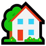 🏡 Emoji Haus mit Garten Microsoft Windows 10 May 2019 Update.