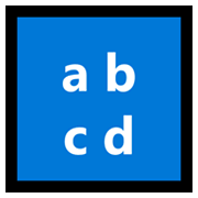 🔡 Emoji Eingabesymbol lateinische Kleinbuchstaben Microsoft Windows 10 May 2019 Update.