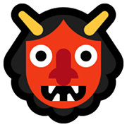 Emoji 👹 Orco su Microsoft Windows 10 May 2019 Update.
