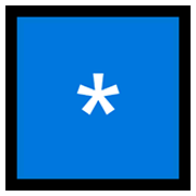 Emoji *️⃣ Tasto: * su Microsoft Windows 10 May 2019 Update.
