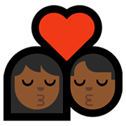 💏🏾 Emoji sich küssendes Paar, mitteldunkle Hautfarbe Microsoft Windows 10 May 2019 Update.