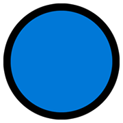 🔵 Emoji Círculo Azul na Microsoft Windows 10 May 2019 Update.