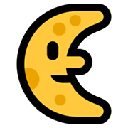 🌜 Emoji Rosto Da Lua De Quarto Minguante na Microsoft Windows 10 May 2019 Update.