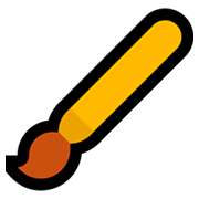 Emoji 🖌️ Pennello su Microsoft Windows 10 May 2019 Update.