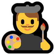 👨‍🎨 Emoji Artista Hombre en Microsoft Windows 10 May 2019 Update.