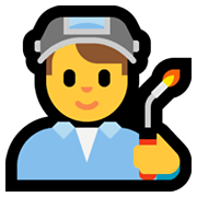👨‍🏭 Emoji Operario en Microsoft Windows 10 May 2019 Update.