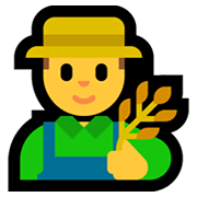 👨‍🌾 Emoji Agricultor en Microsoft Windows 10 May 2019 Update.